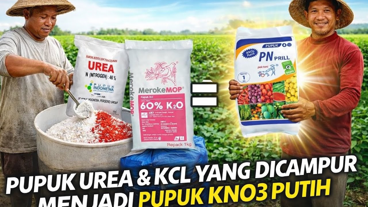 ‼️CARA BUAT PUPUK KNO3 dari UREA + KCL‼️Unsur Cocok ✔️ Fungsi Sesuai ✔️ Tanpa Resiko Sensitif Klor✔️