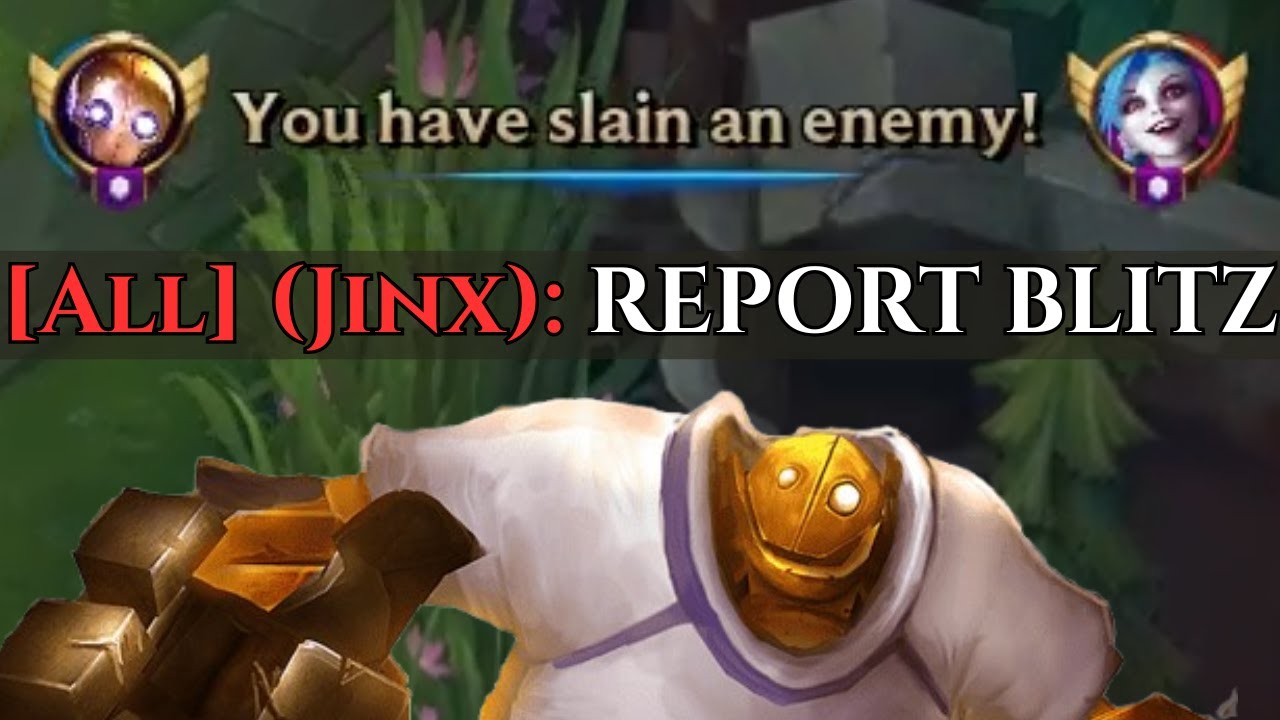 Blitzcrank Hooks Jinx Until She TILTS (REPORT BLITZ)