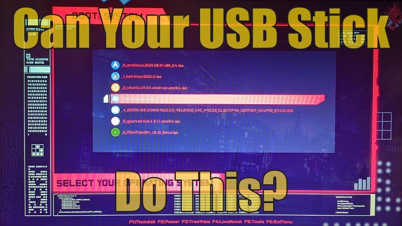 Ultimate Multi Boot USB Stick with CyberPunk Theme using Ventoy Plugins | Boot Windows, Linux ISO
