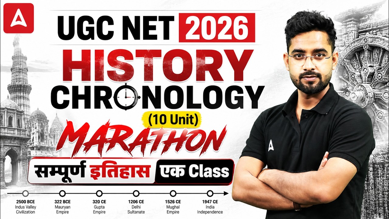 UGC NET History Marathon Class | UGC NET History Chronology Questions By Jawed Sir