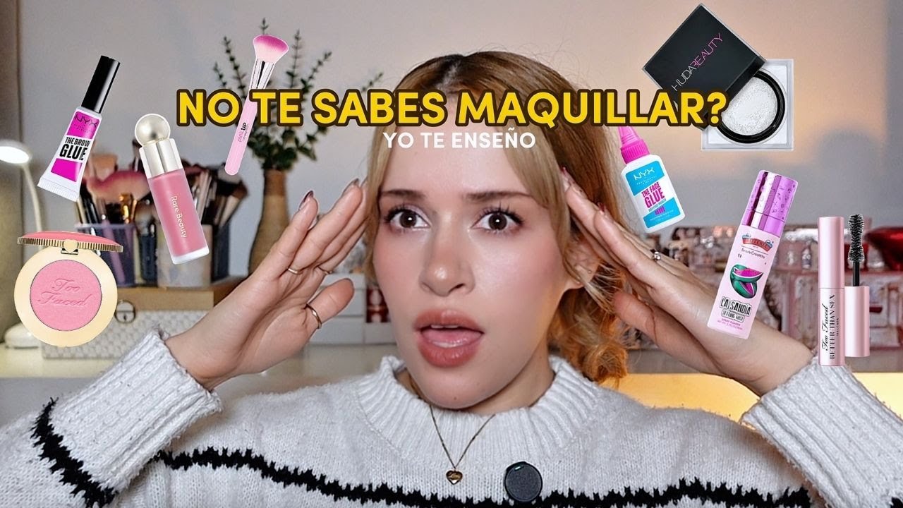 NO te sabes maquillar❓ Yo te ense&ntilde;o PASO A PASO 🌸 maquillaje para principiantes