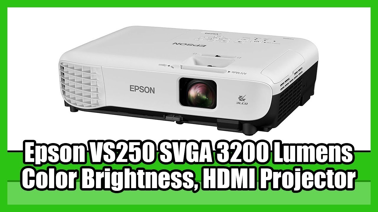 Epson VS250 SVGA 3200 Lumens Color Brightness, 3LCD Projector | BEST Projectors for Under 500 | 2019