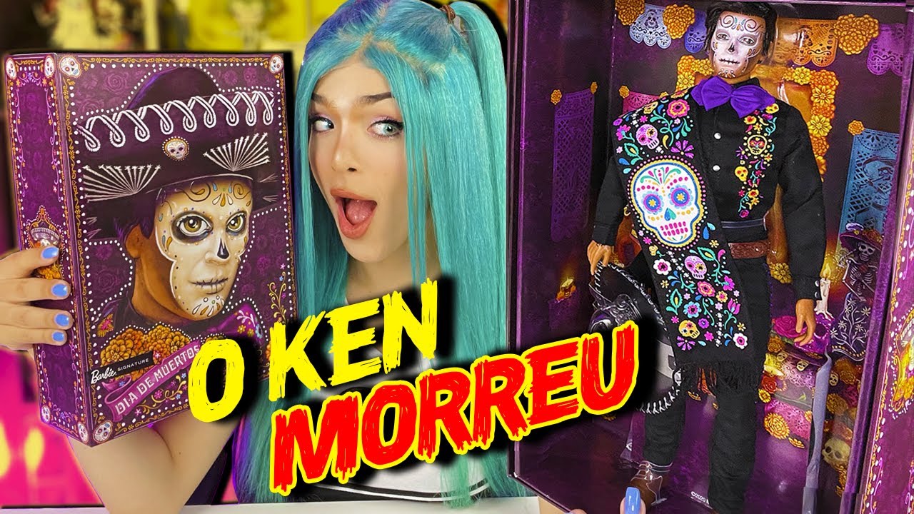 ABRINDO O KEN DO DIA DOS MORTOS! Barbie dia de muertos