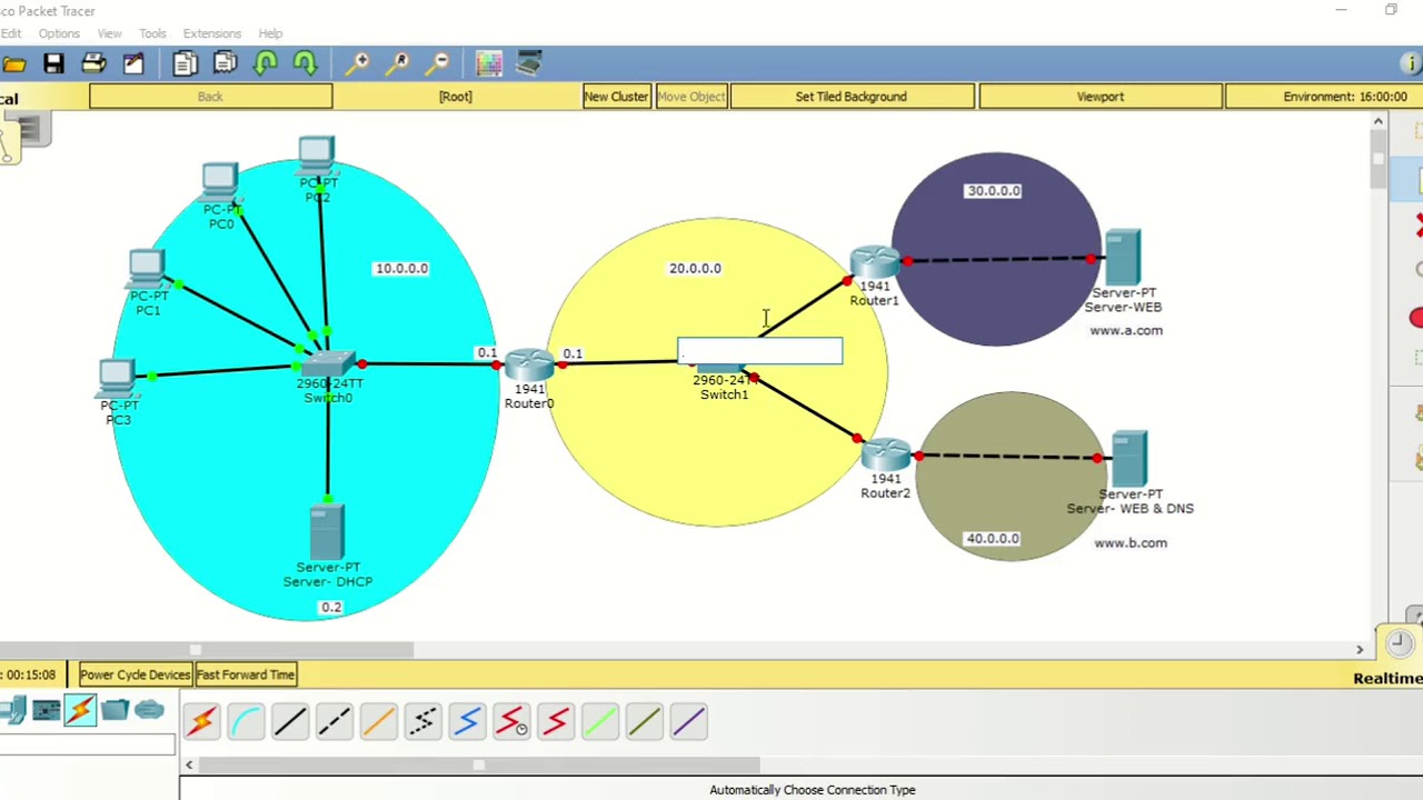 IP Routing Static Router network DHCP & WEB & DNS server cisco packt tracer شرح نتورك راوتنك شبكات