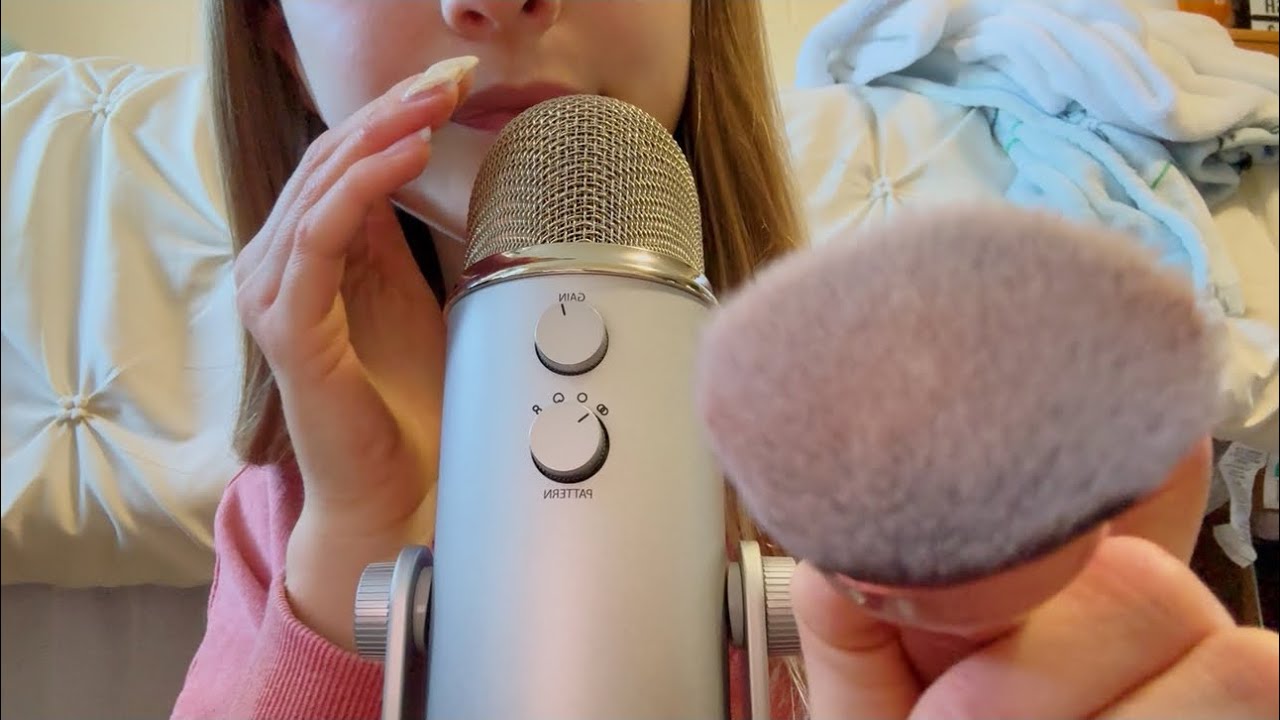 ASMR Face & Mic Brushing + Rambles ☺️