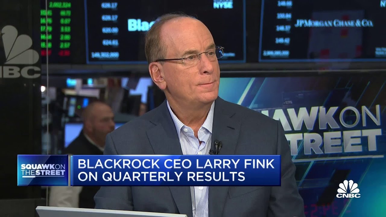 BlackRock CEO Larry Fink: Long term investors should be at least 80% in equities or hard assets