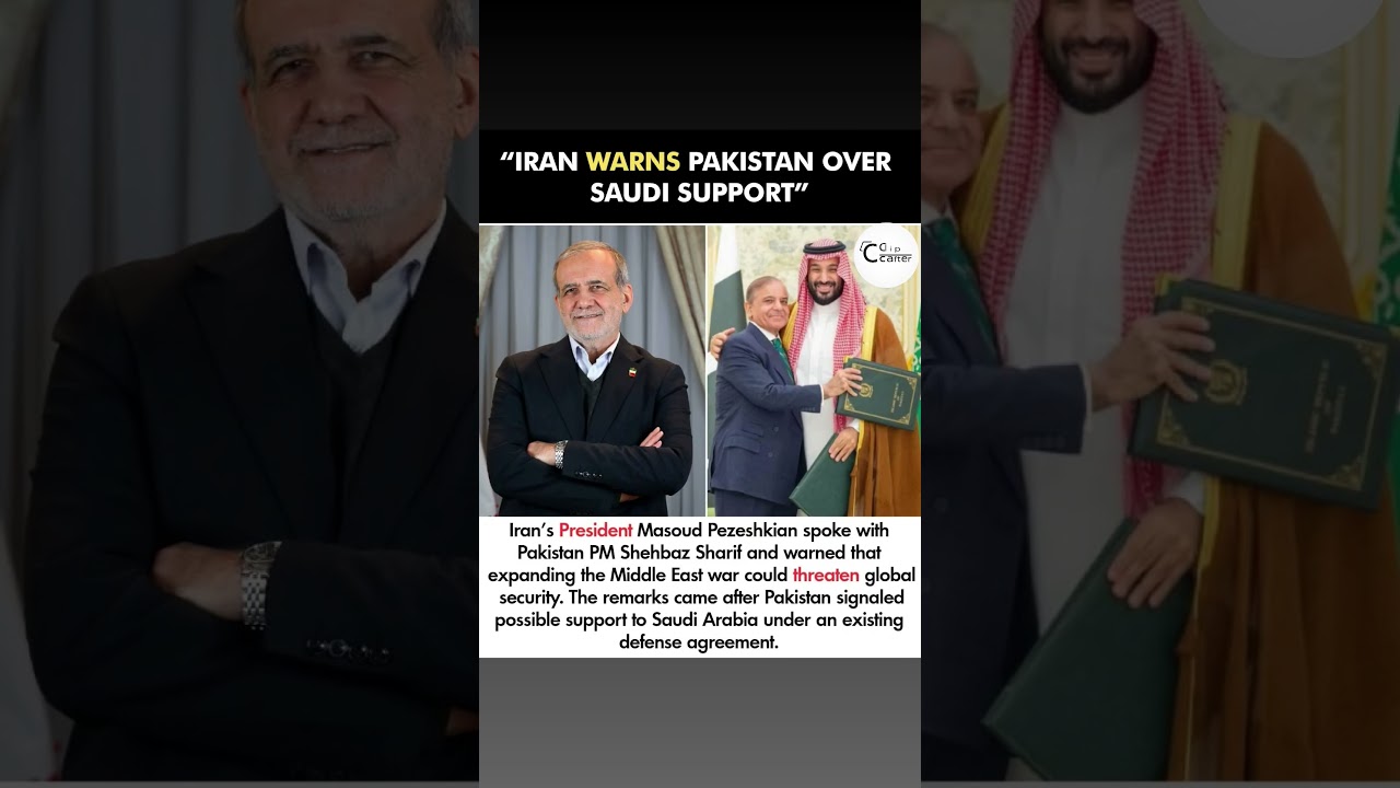 IRAN WARNS PAKISTAN OVER SAUDI SUPPORT