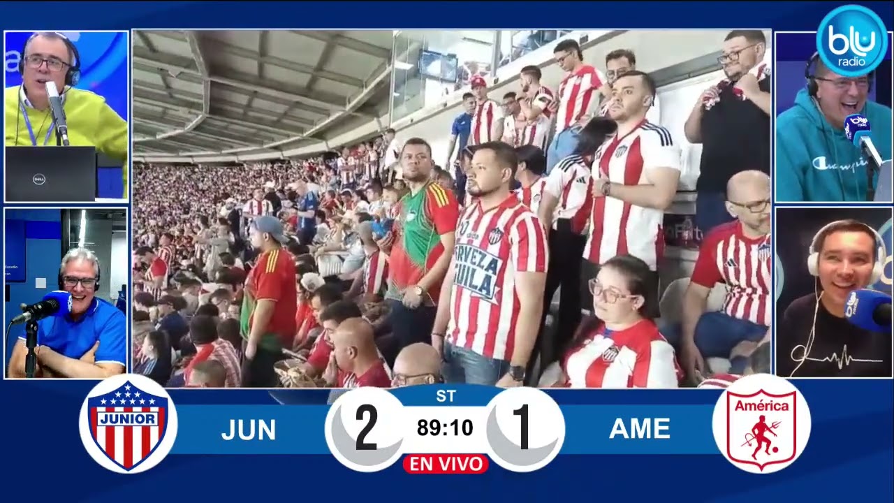 ¡LO GANA JUNIOR A ÚLTIMO MINUTO! Didier Moreno es la figura y anota el 2-1 contra América