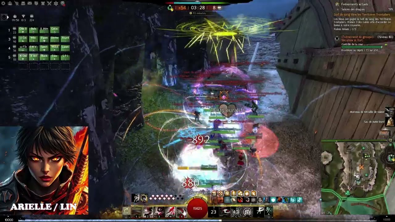 THIEF (Daredevil double staff Gw2 WvW Zerg)