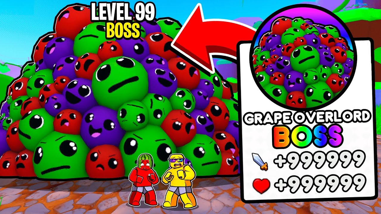Roblox Garden Fight Unlocking the GRAPE BOSS
