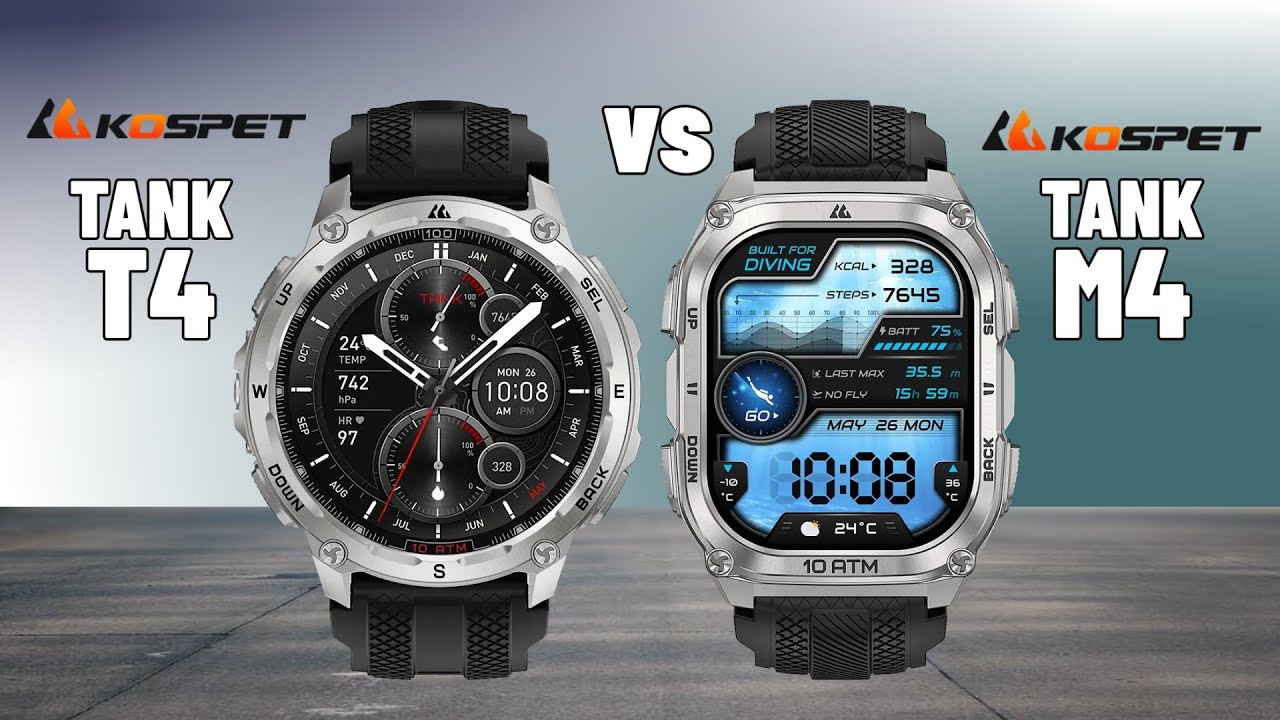 KOSPET TANK T4 vs KOSPET TANK M4 Comparison