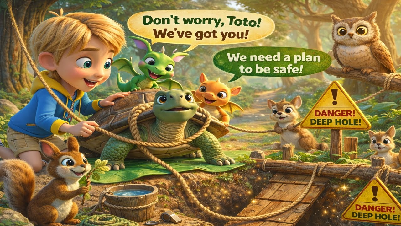 🐢Kai And Zippy Adventure Rescue the Forest Turtle 🌳 Learn to Help Safely  Kids Cartoon