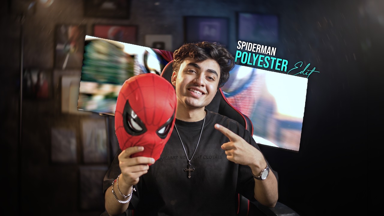 Create This Spider-Man Polyester Effect! 🕸️ | In Just 5 Minutes