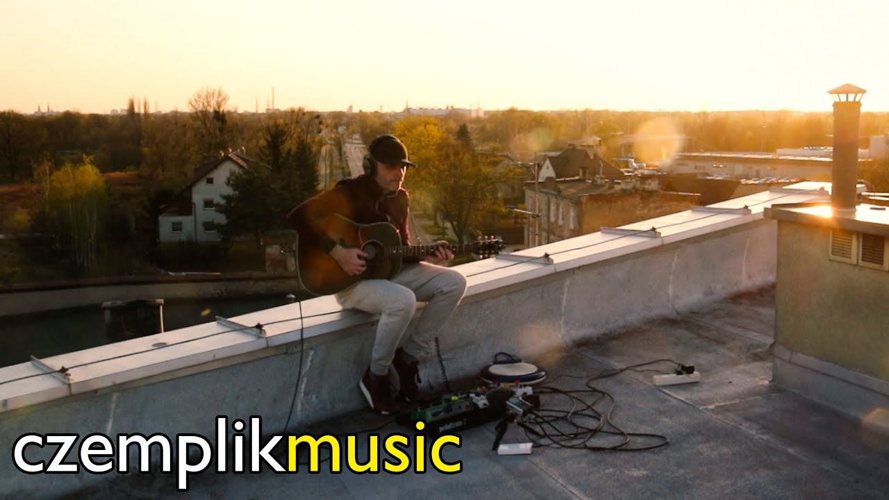 Ambient guitar on the rooftop (with Gibson J-45 and Korg Wavedrum)
