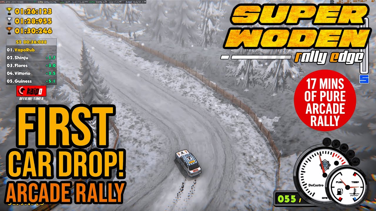 Super Woden Rally Edge  First Car Drop & Full Upgrade [17 Mins  4K Ultra HD]