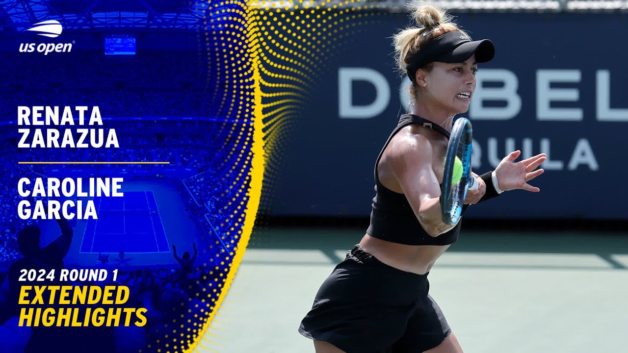 Renata Zarazua vs. Caroline Garcia Extended Highlights | 2024 US Open Round 1