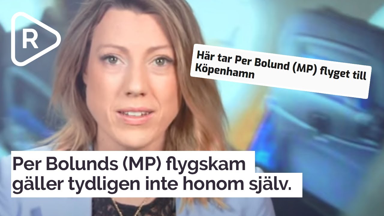 Per Bolunds (MP) flygskam g&auml;ller tydligen inte honom sj&auml;lv.