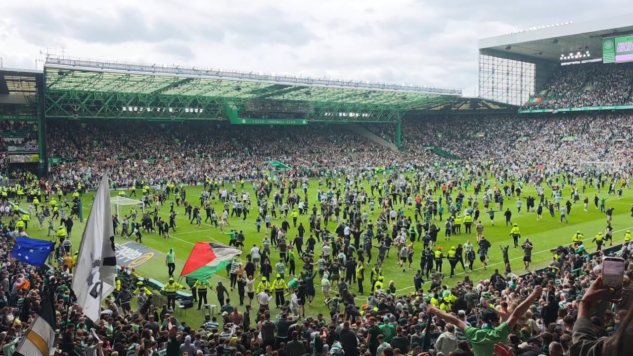 THE GREATEST ENDING TO A CELTIC GAME EVER | Last 10 Minutes & Pitch Invasion | Celtic 3-1 Hearts 
