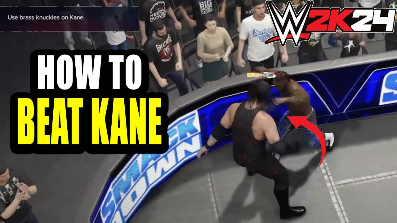 HOW to use Brass Knuckles vs Kane in WWE 2K24 MyRise Undisputed (Lita path)