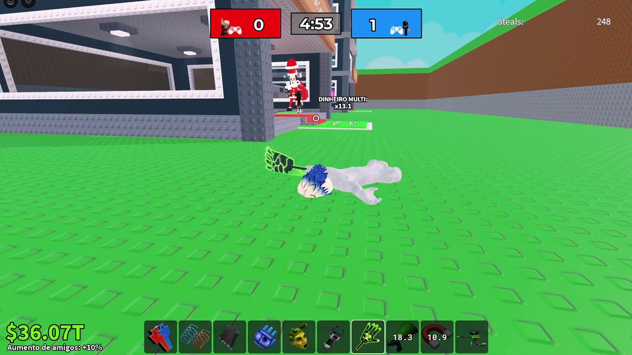 Jogando fuja do tsuanami para ter Brainrot