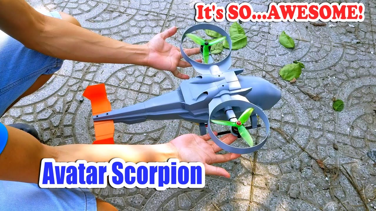 Flight test DIY 3D Printed RC AVATAR SCORPION