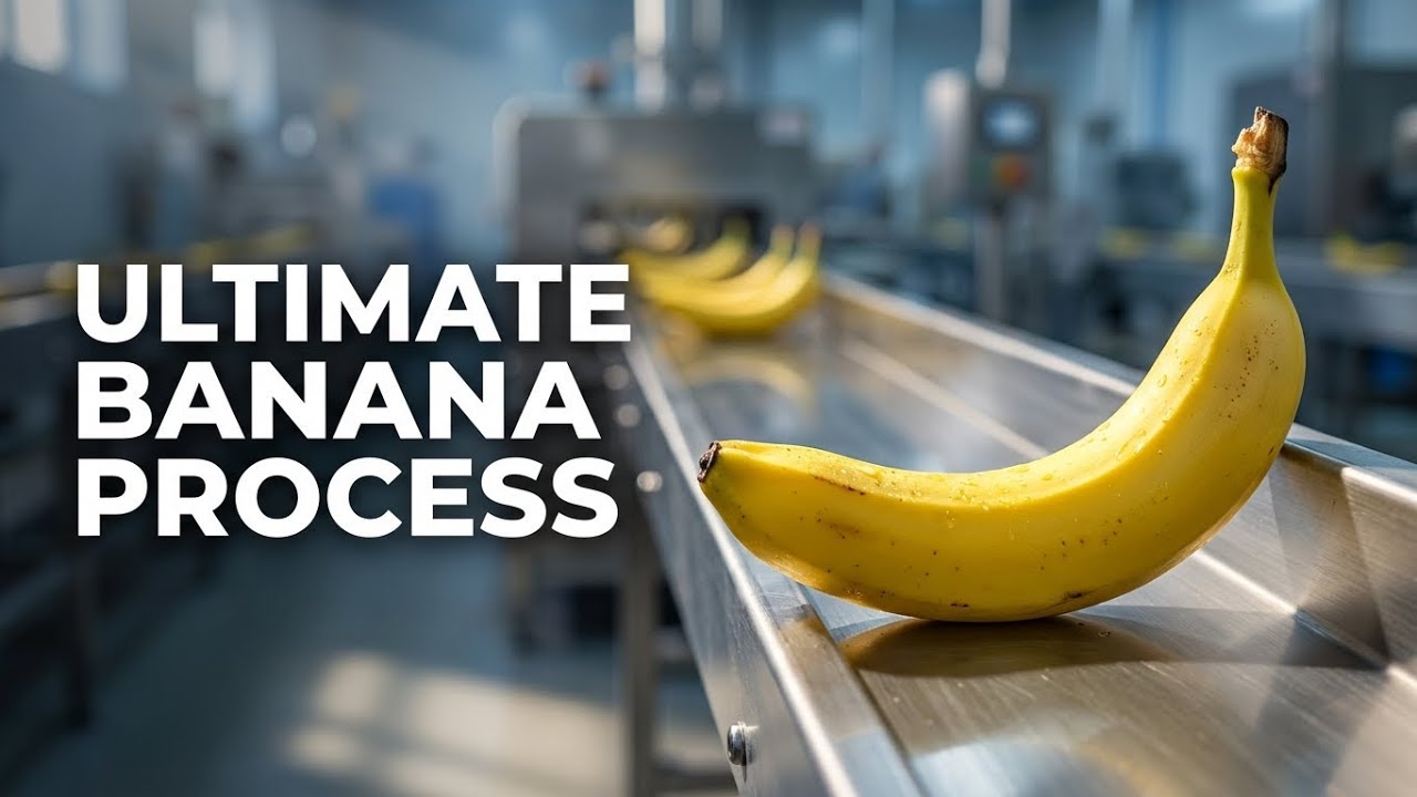 Inside a Massive Banana Production Line 🍌 | Modern Banana Processing Factory