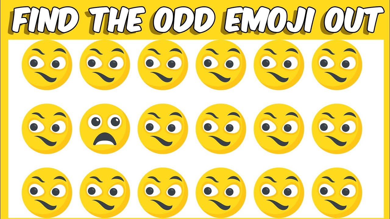HOW GOOD ARE YOUR EYES #01 | Find The Odd Emoji Out | Emoji Puzzle Quiz