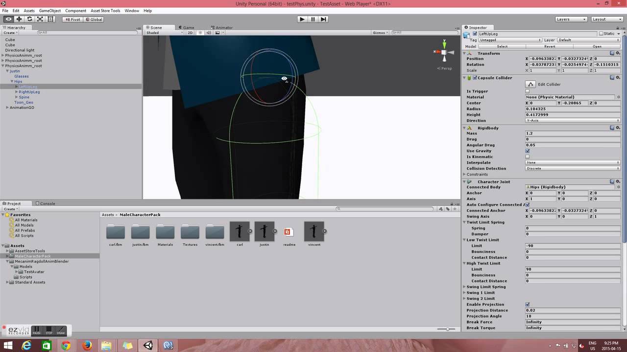 Mecanim Ragdoll Anim Setup Tutorial