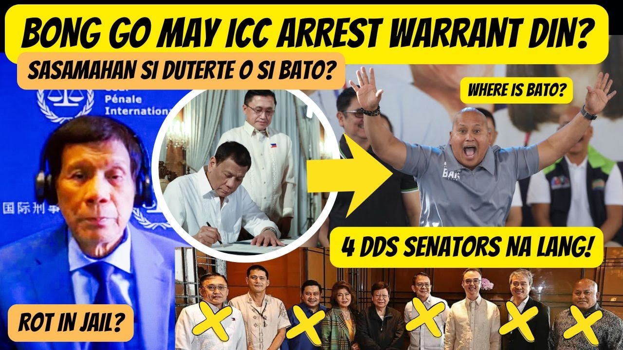 NALOKO NA! BONG GO MAY ICC WARRANT OF ARREST DIN? 4 DDS SENATORS NA LANG ANG MATIRA?