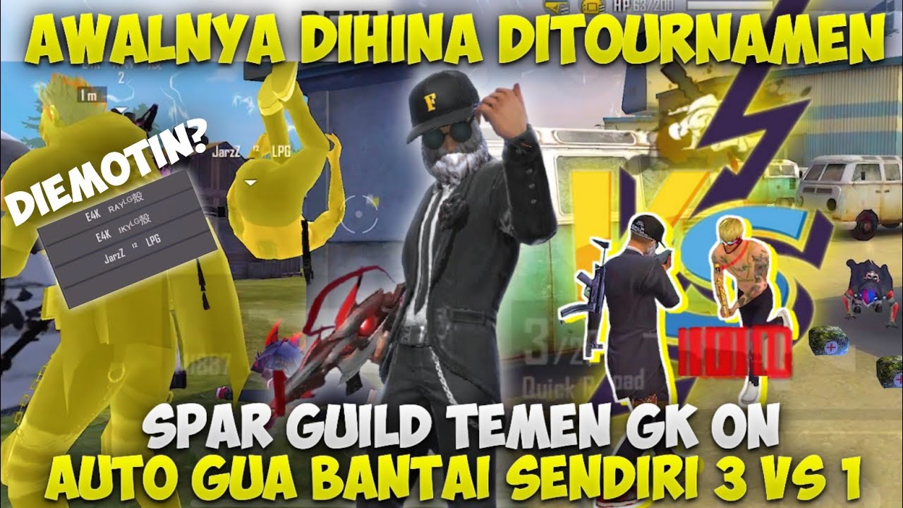 EKS SAM NEKAT NANTANGIN 1 VS 3 GARA2 DIEMOTIN PAS TOURNAMEN!! AUTO NGAMUK BANT4I SENDIRIAN!!