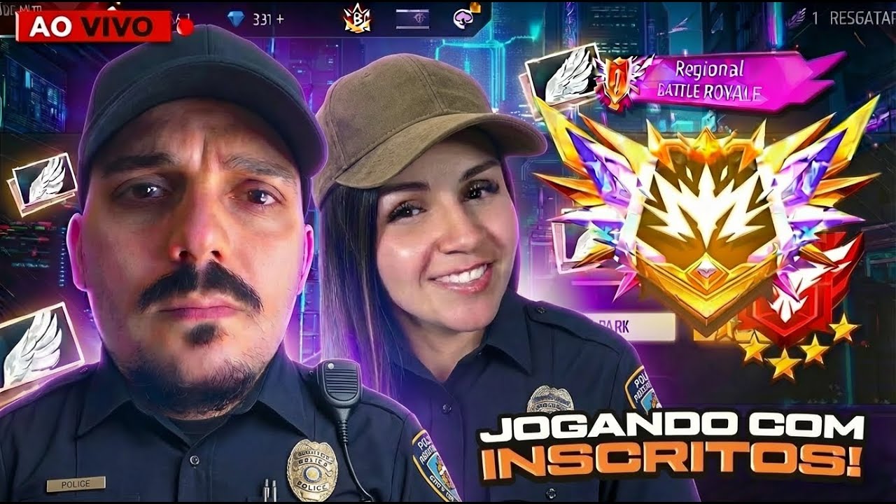 FREE FIRE AO VIVO 👑 SALAS VALENDO PASSE 💎 AMASSANDO NA RANQUEADA 🔵