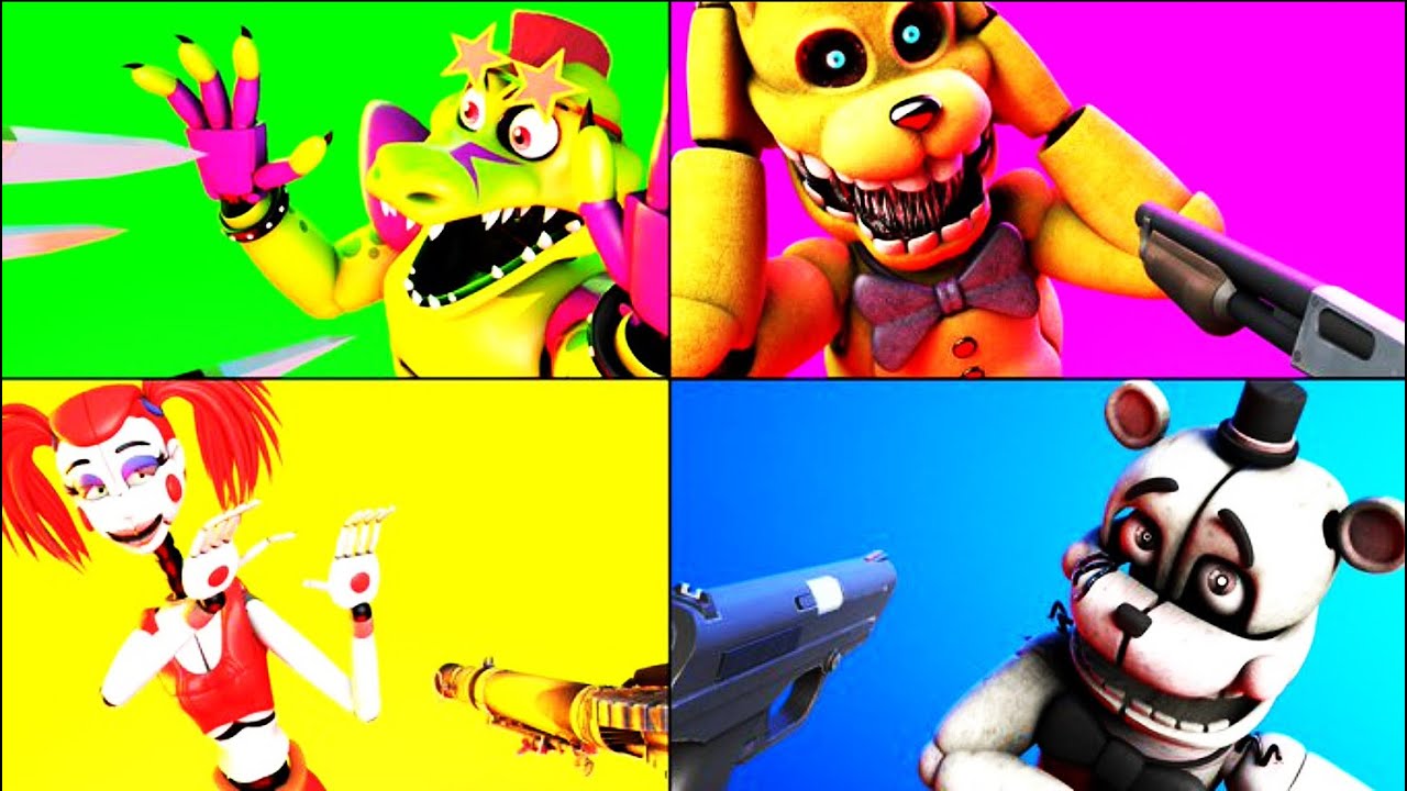 SFM FNaF Count The Ways Into The Pit Animatronics UCN Counter Jumpscares Cheating In Fnaf