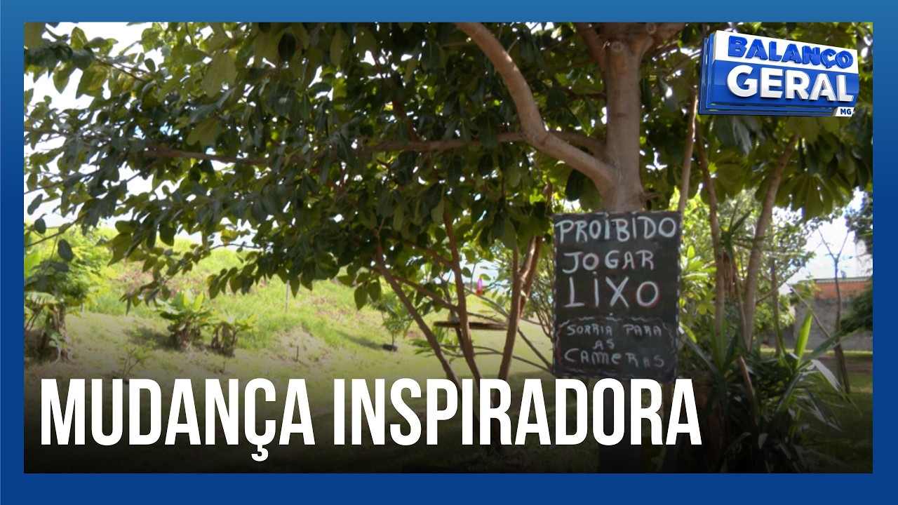 Morador transforma lixão em área verde e dá exemplo de cidadania em Uberlândia