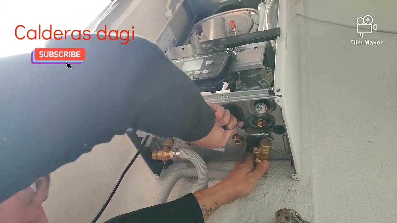 instacion de caldera BAXI platinum compact solo para calefaccion de gas natural