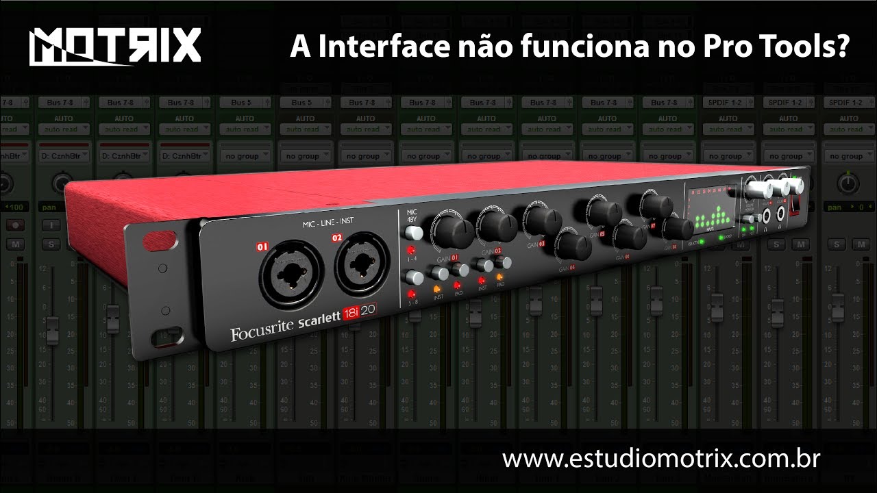 Pro Tools não reconhece a interface. O que fazer?