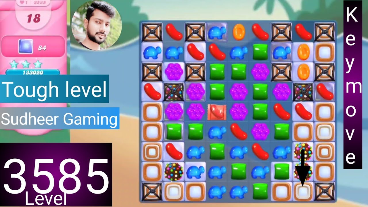 Candy crush saga level 3585 । No boosters । Tough level । Candy crush 3585 help । Sudheer Gaming