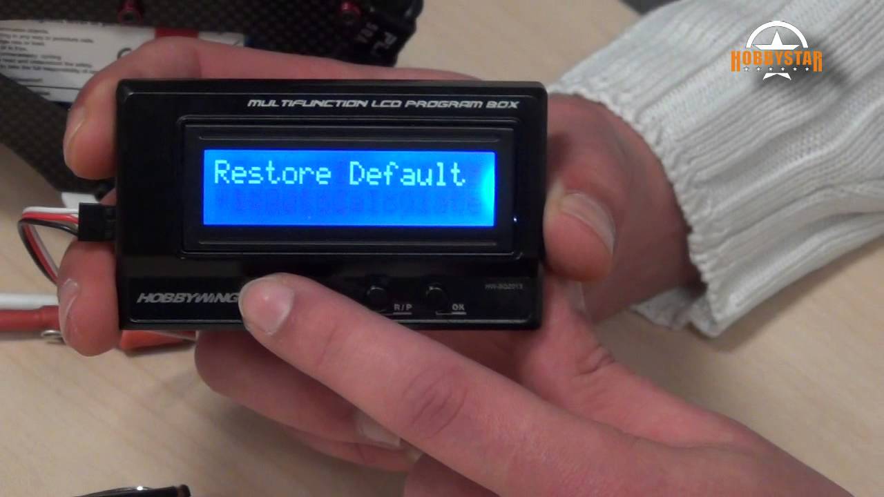 wie programmiert man mit Hobbywing Platinum V3 50A Regler?