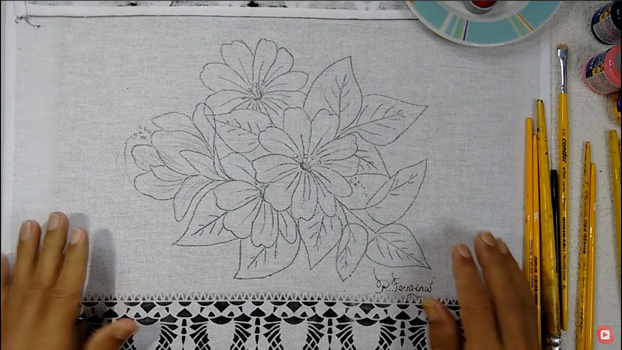 Roberto Ferreira - Vamos Aprender a Pintar Flor do Cerado Folhas e Acabamentos - P1