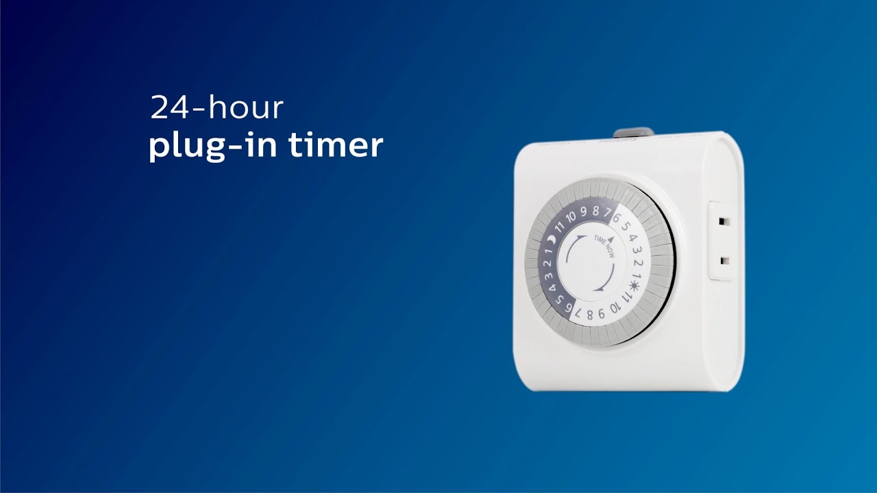 SPC1237AT/27: Philips 24-Hour Plug-in Mechanical Timer - Overview