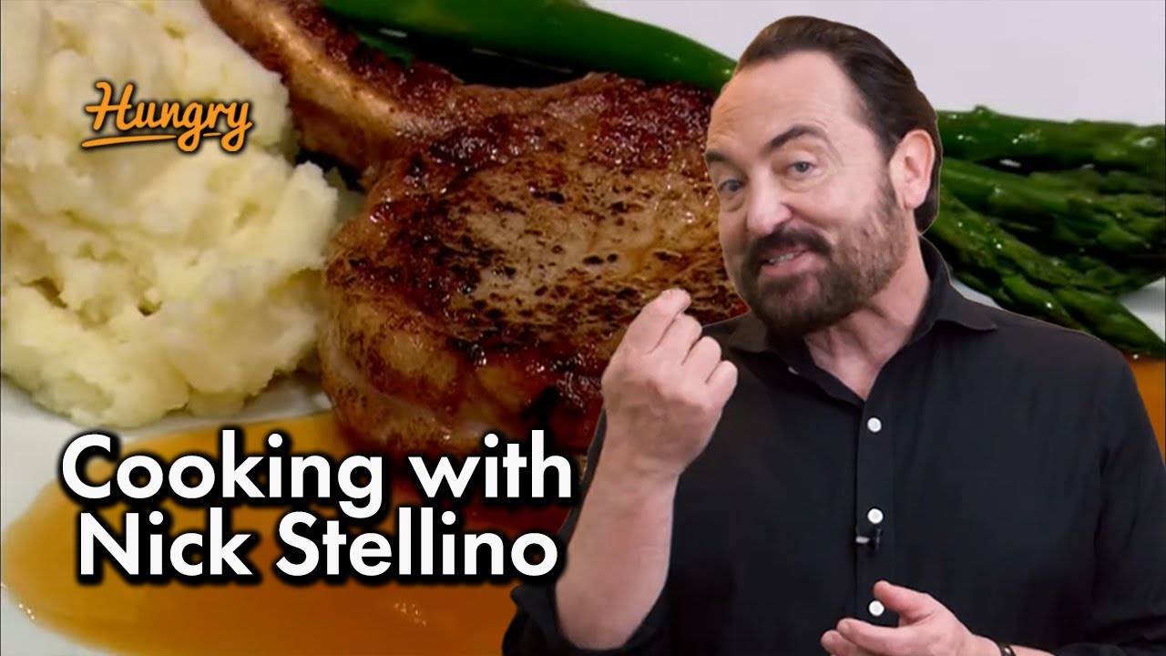 Pork Chops & Pineapple Upside Down Cake - Cooking with Nick Stellino