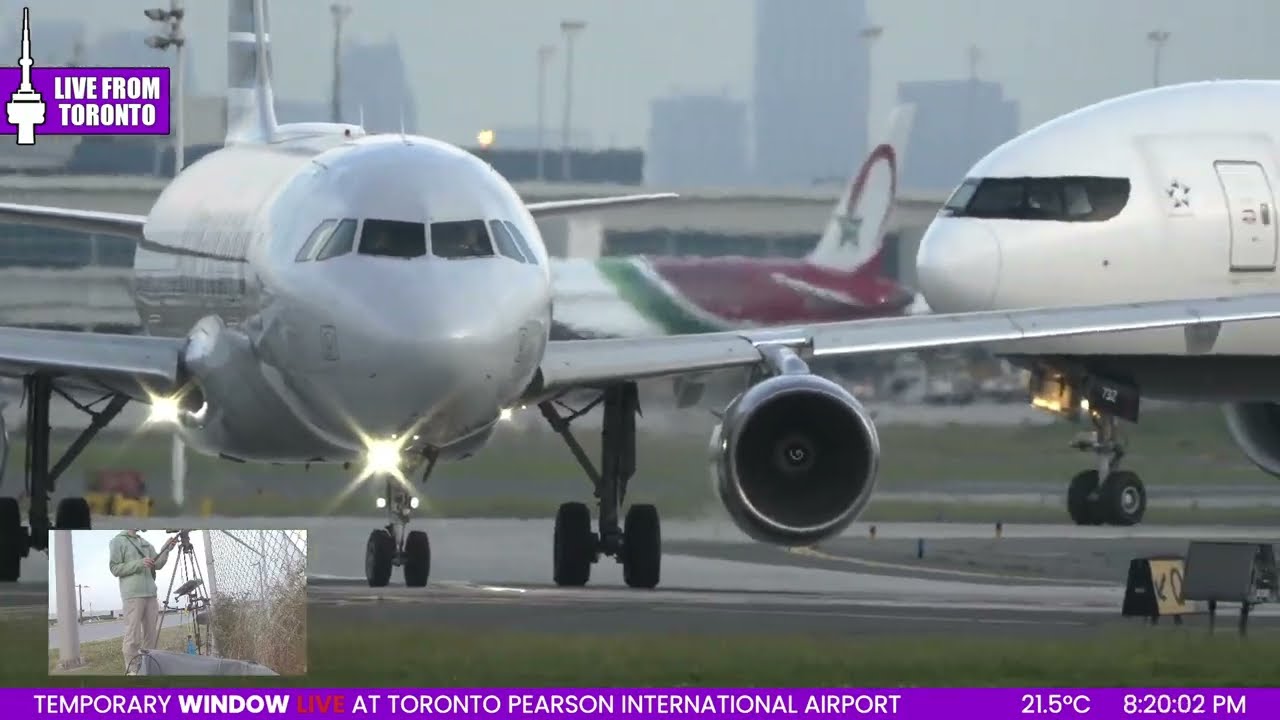 🔴LIVE Toronto (YYZ) Airport during Sunset! June 27th, 2025