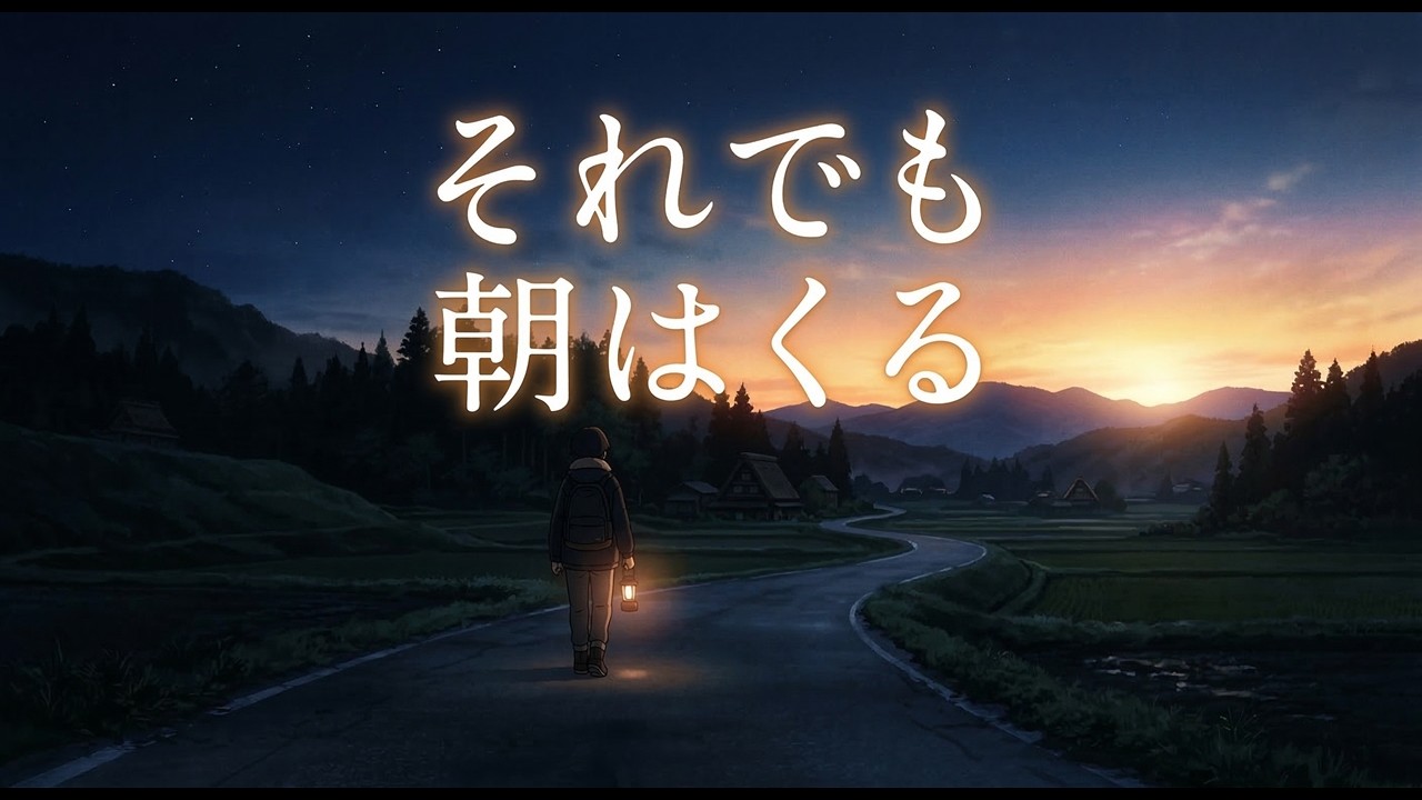 それでも朝はくる｜落ち込んだ夜に聴いてほしい歌【オリジナル応援歌】