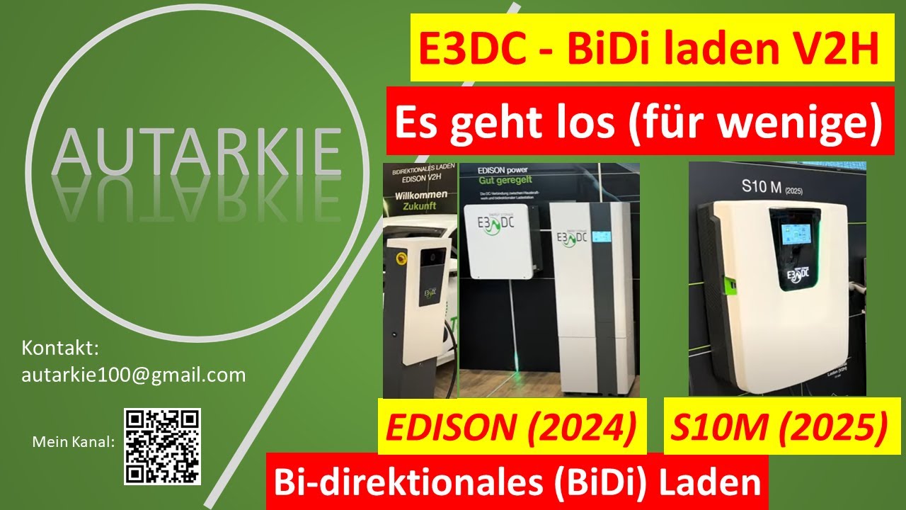 E3DC bi-direktionales Laden - Startschuss in Deutschland - Die Vorstellung - Autarkie - Folge 301