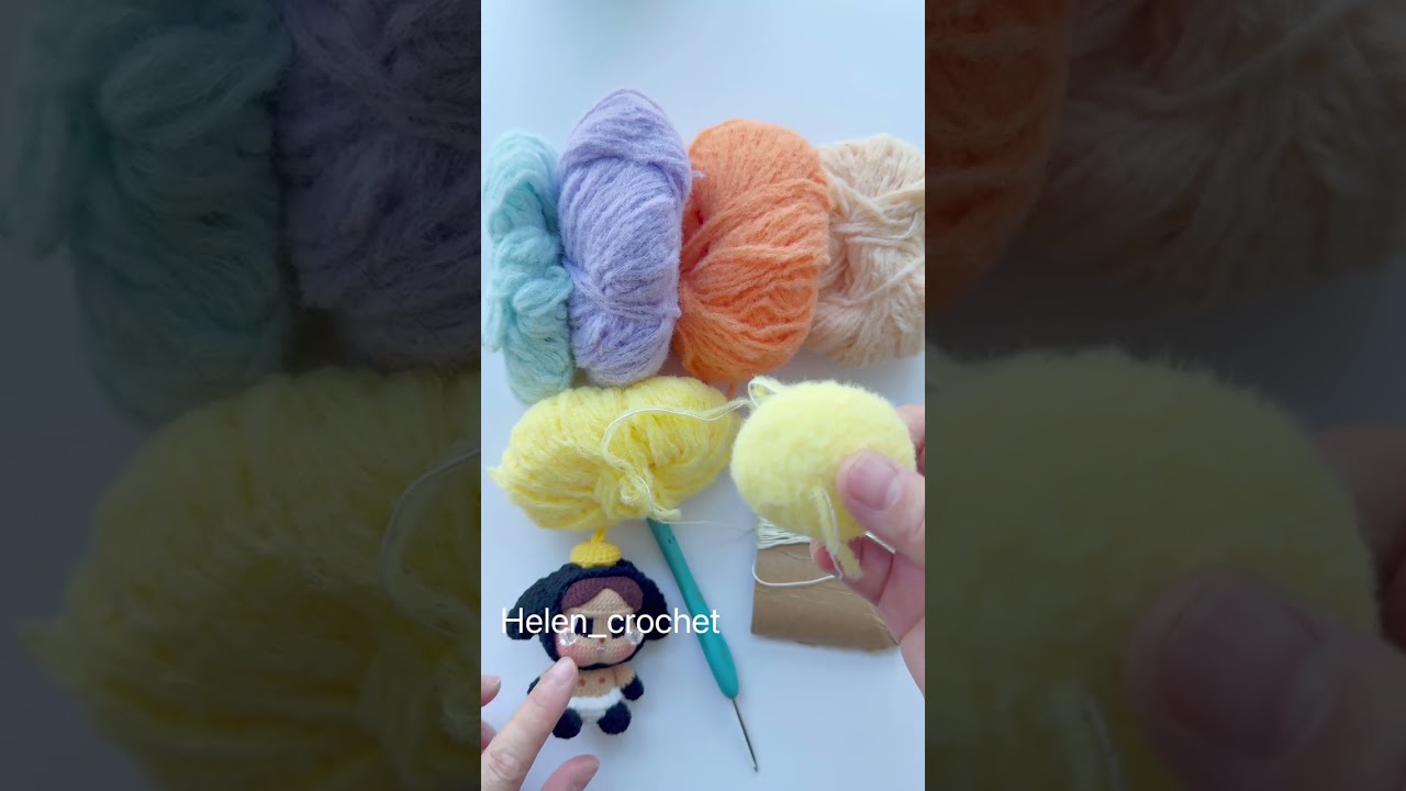 解决棉花糖线看不清针目的问题#crochet #amigurumi #woolfelting 