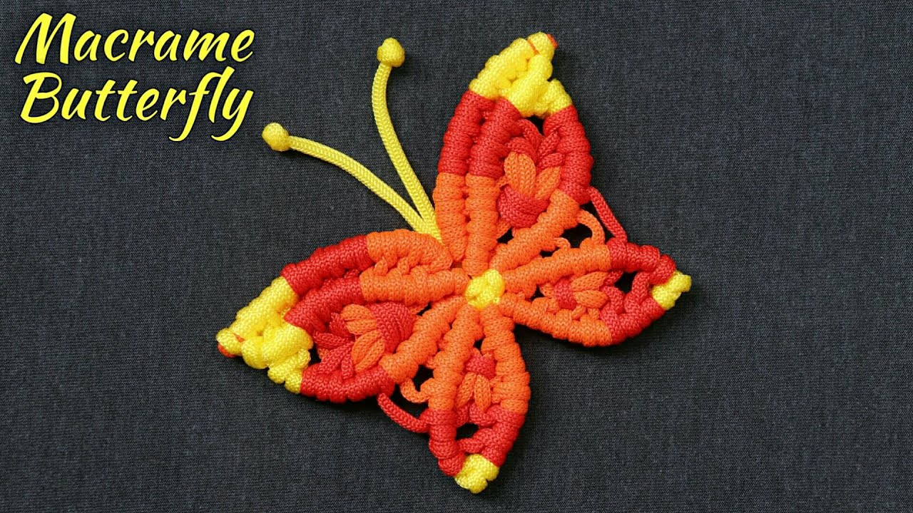 DIY Macrame Butterfly | Macrame Butterfly Wall Hanging Home Decor #3