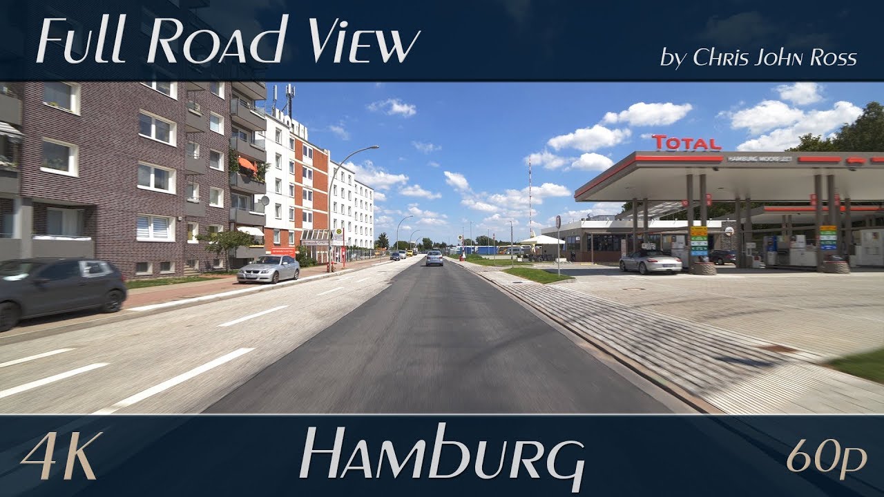 Hamburg, Germany: Billbrook - Halskestraße - 4K (UHD/2160p/60p) - Autofahrt - Car Ride Video