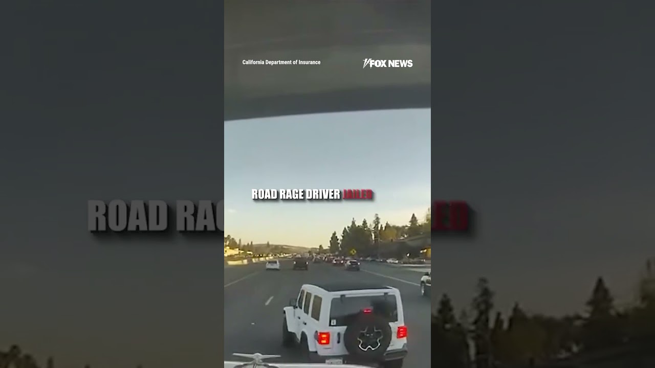 'ROAD RAGE': Dashcam video captures driver triggering a crash #shorts #usa #breaking #news #us