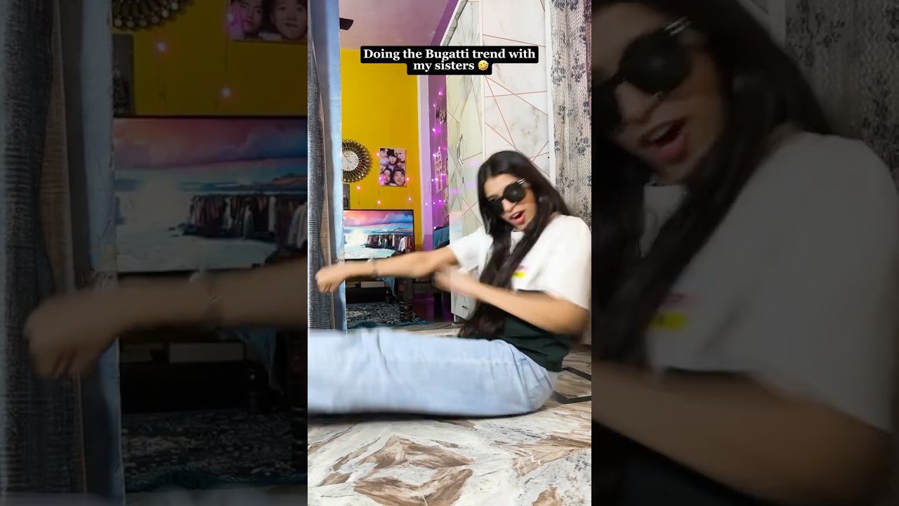 Doing the Bugatti trend with my sisters🤣😅 #sonehavlogs #bugatti #sister #funny