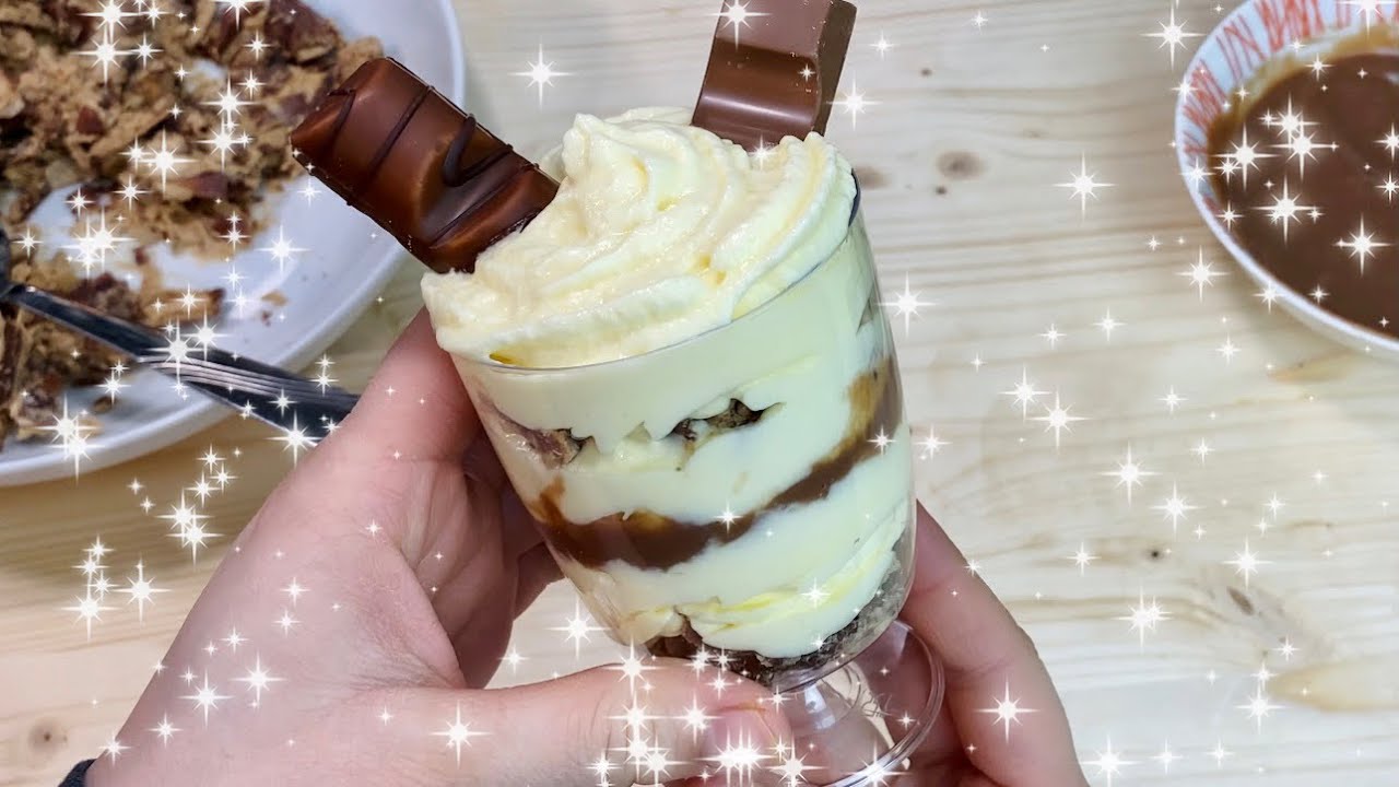 KINDER TIRAMISU Рецепт 👌🍫 Быстро и легко. С СУБТИТРАМИ.