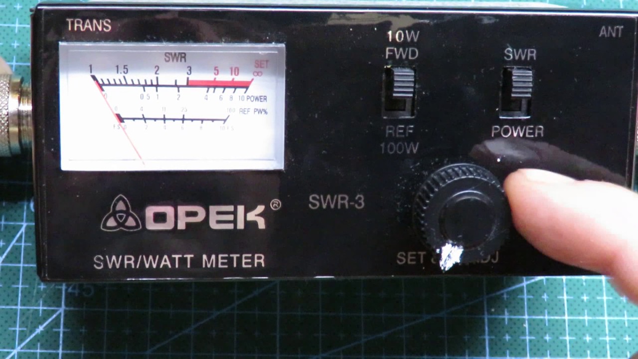 #0088 Medidor de ROE y de potencia OPEK SWR-3 (funcionamiento)